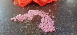 Rocailles Ceylon Carnation Pink 8/0, 10 gram