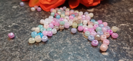 Rocailles Multicolour shiny pastel 6/0, 20 gram