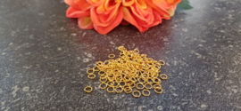 Buigringetjes goudkleur 5 mm