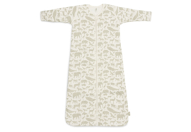 Slaapzak met afritsbare mouw 90 cm Animals - Olive Green