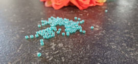 Rocailles  Ceylon Aqua Green  8/0, 5 gram