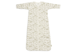Slaapzak met afritsbare mouw 110 cm Animals - Olive Green