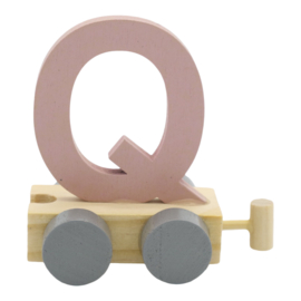 Letter trein - Q roze