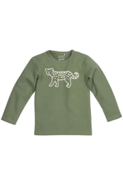 Meyco pyjama | 2-pack cheetah forest green 98/104