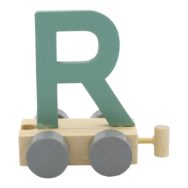 Letter trein - R groen
