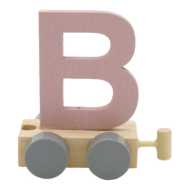 Letter trein - B roze