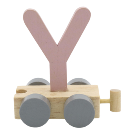 Letter trein - Y roze