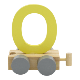 Letter trein - O geel