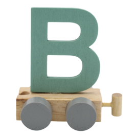 Letter trein - B groen