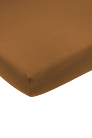 Jersey hoeslaken - camel - 60x120 cm (ledikant)