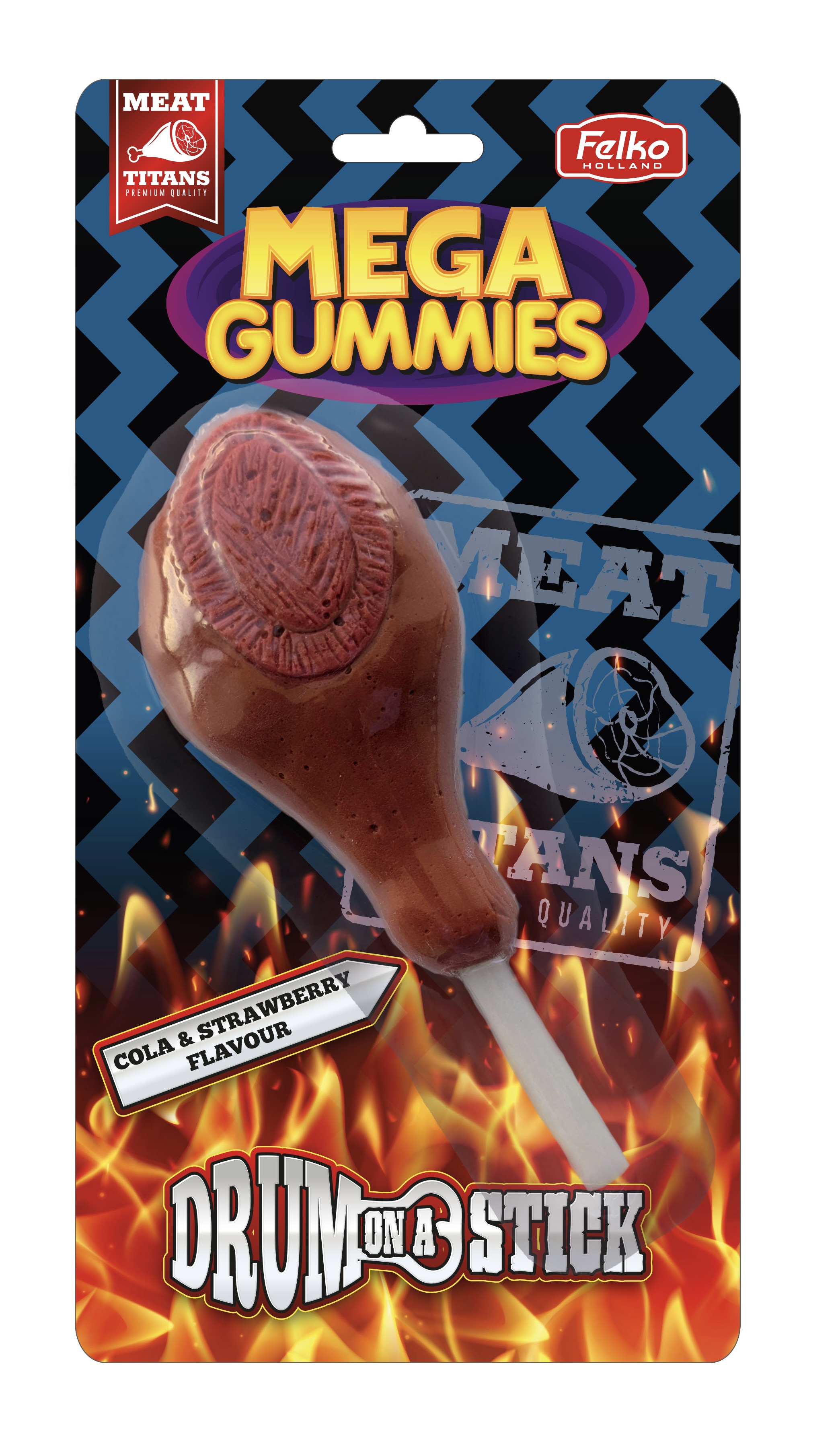 Mega Gummies - Meat Titans Drum on-a-stick