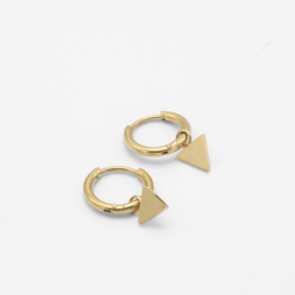 Triangle hoops | Gold