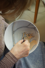 Workshop Ute Matschke - Tekenen en schilderen in glazuur