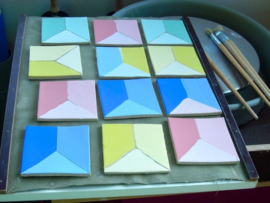 Workshop Netty Janssens / Kleur - krijtjes, slib en kerpa