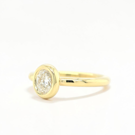 Ovale Diamant Ring – 0.65ct | Bolle Zetting
