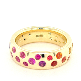 Saffieren Regenboog Ring | Sterrenhemel