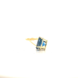 Gouden Hanger met London Blue Topaas