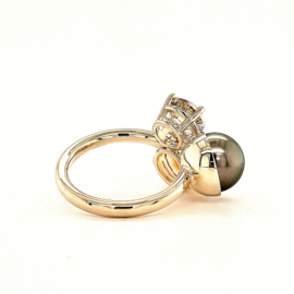 Statement Ring | Tahitiparel Citrien Peridote