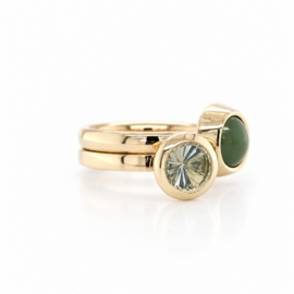 Ring met Groene Jade
