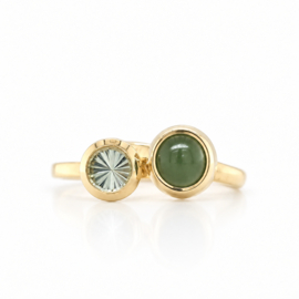 Ring met Groene Jade