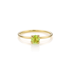 Gouden Peridote Aanschuifring