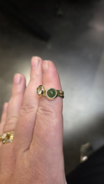 Ring met Groene Jade