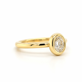 Ovale Diamant Ring – 0.65ct | Bolle Zetting