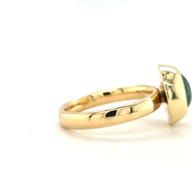 Gouden Klemring met Aventurijn