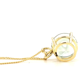 Gouden Hanger met Prasioliet
