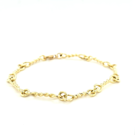 Gouden Getorste Armband