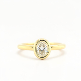 Ovale Diamant Ring – 0.65ct | Bolle Zetting