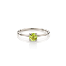 Gouden Peridote Aanschuifring