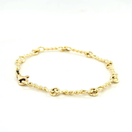 Gouden Getorste Armband