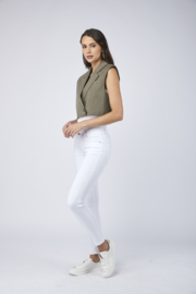 TOXIK wit - middenhoge taille