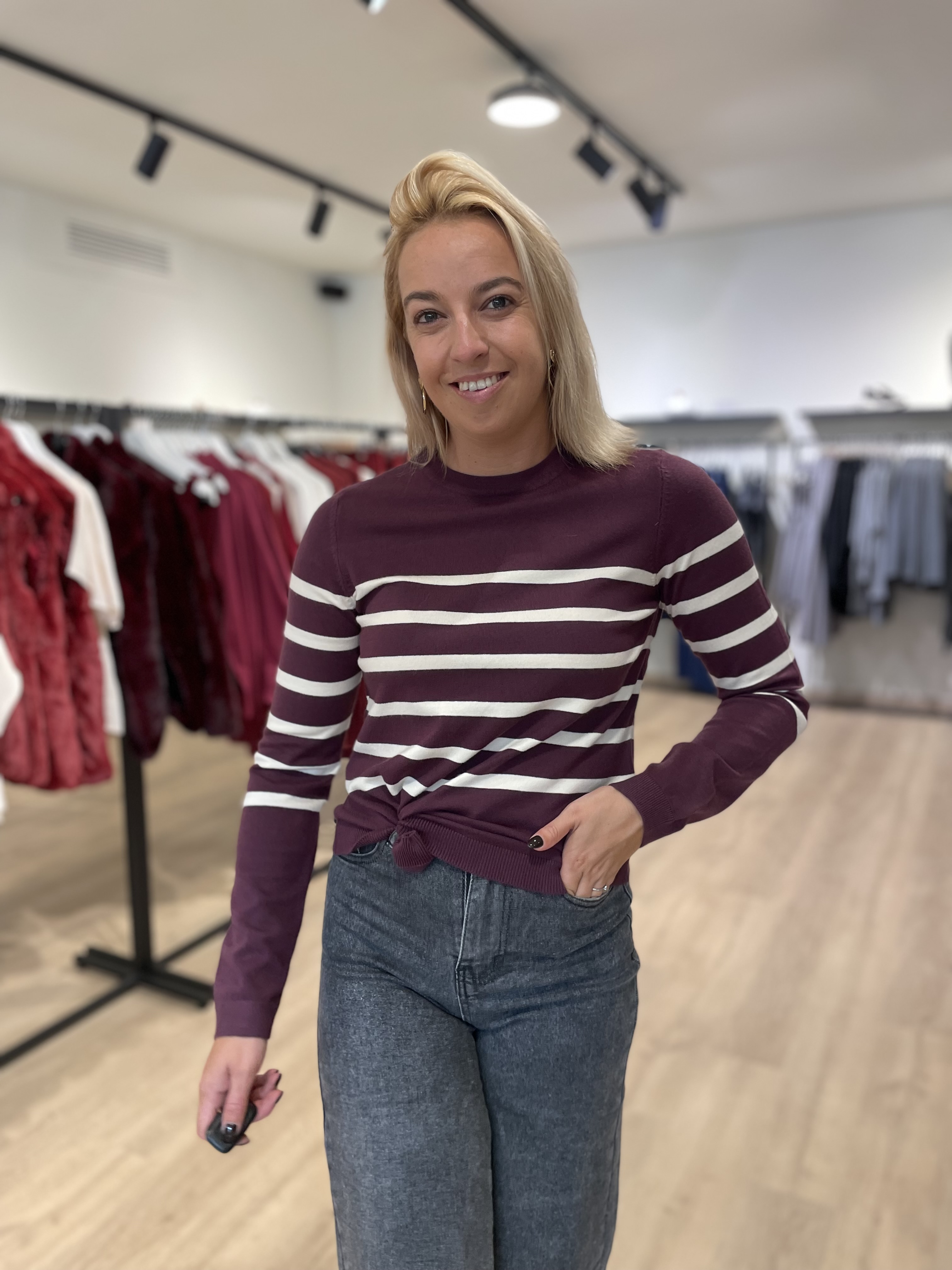 Pull - bordeaux