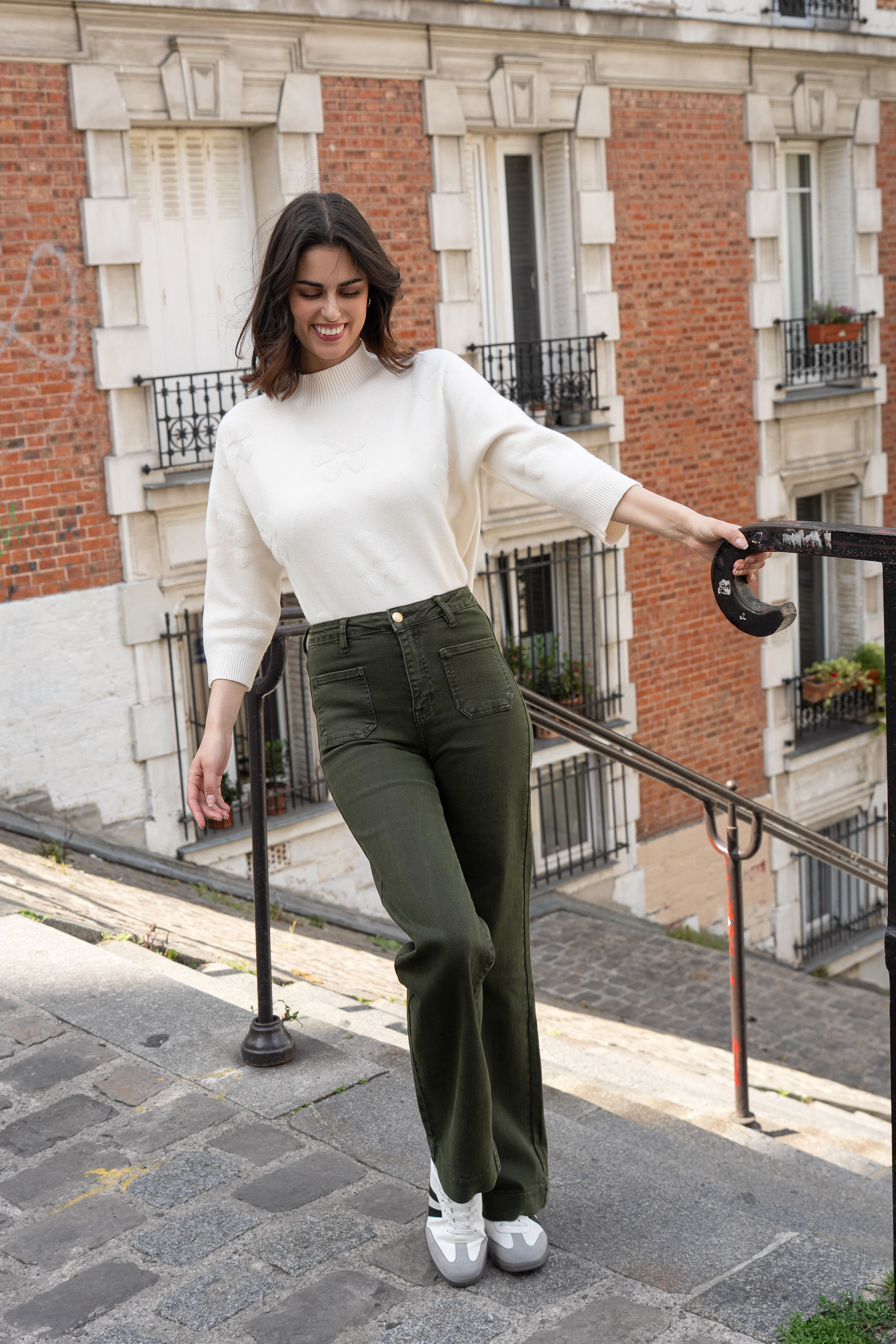 Broek - kaki