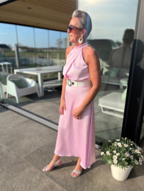 Kleedje satijn - roze