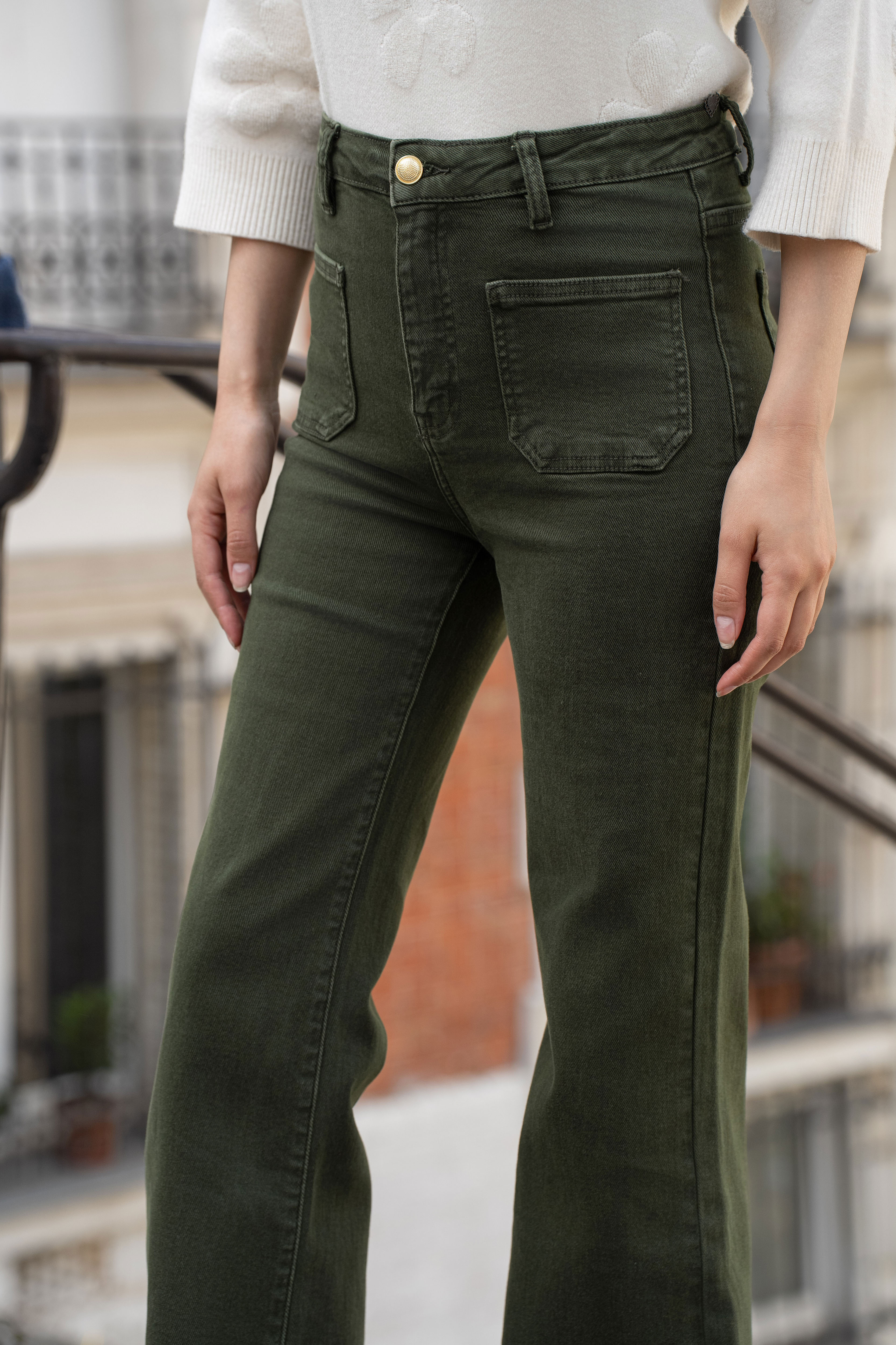 Broek - kaki