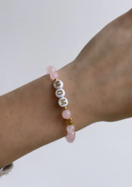 Gepersonaliseerde armband - roze