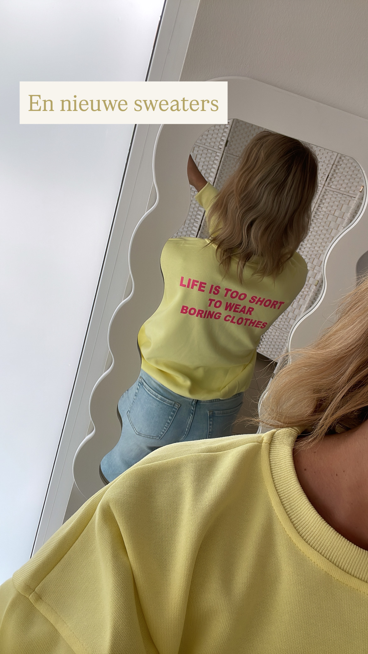 Sweater - geel