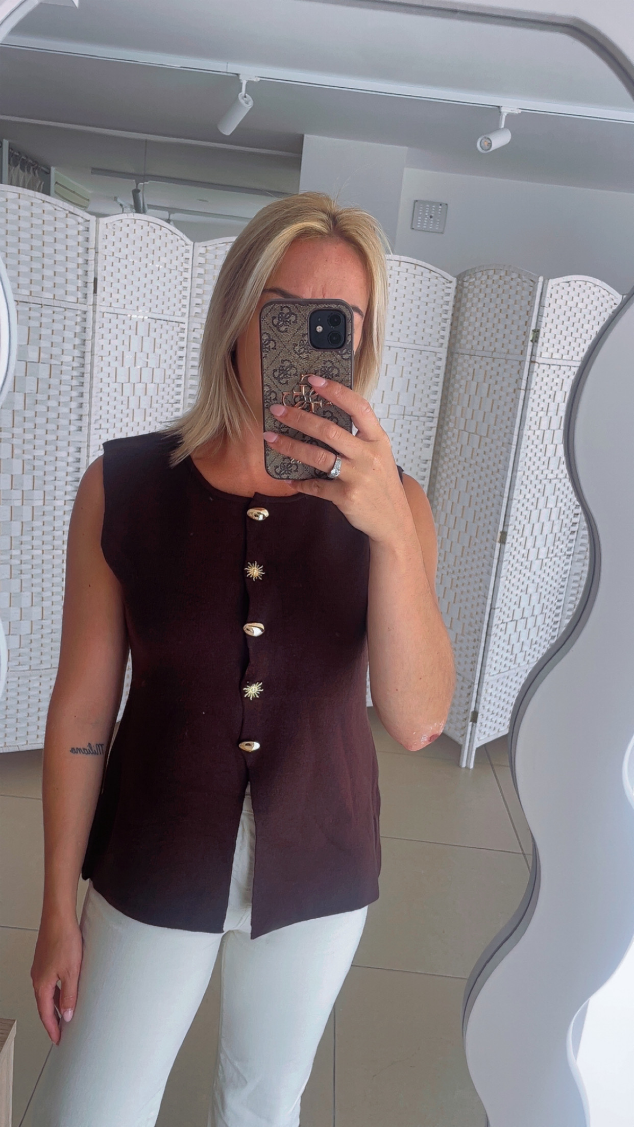 Gilet - bruin