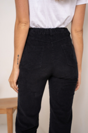 Broek velours - zwart