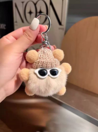 Sleutelhanger - teddy beige