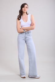 Wide jeans grijs TOXIK
