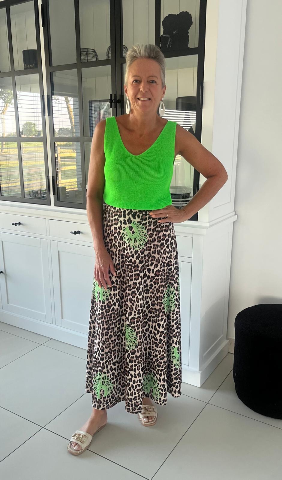 Rok - panter groen