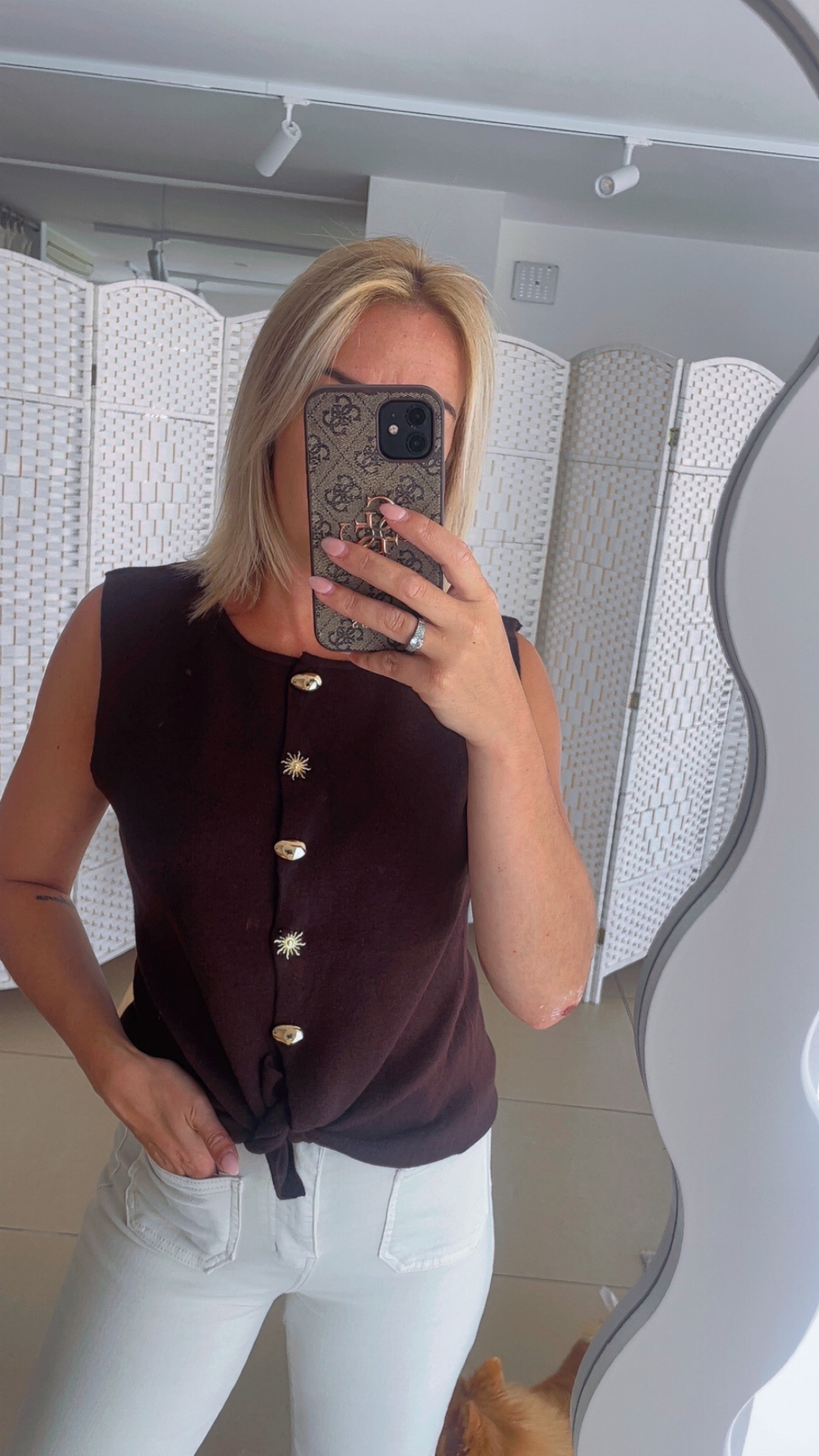 Gilet - bruin