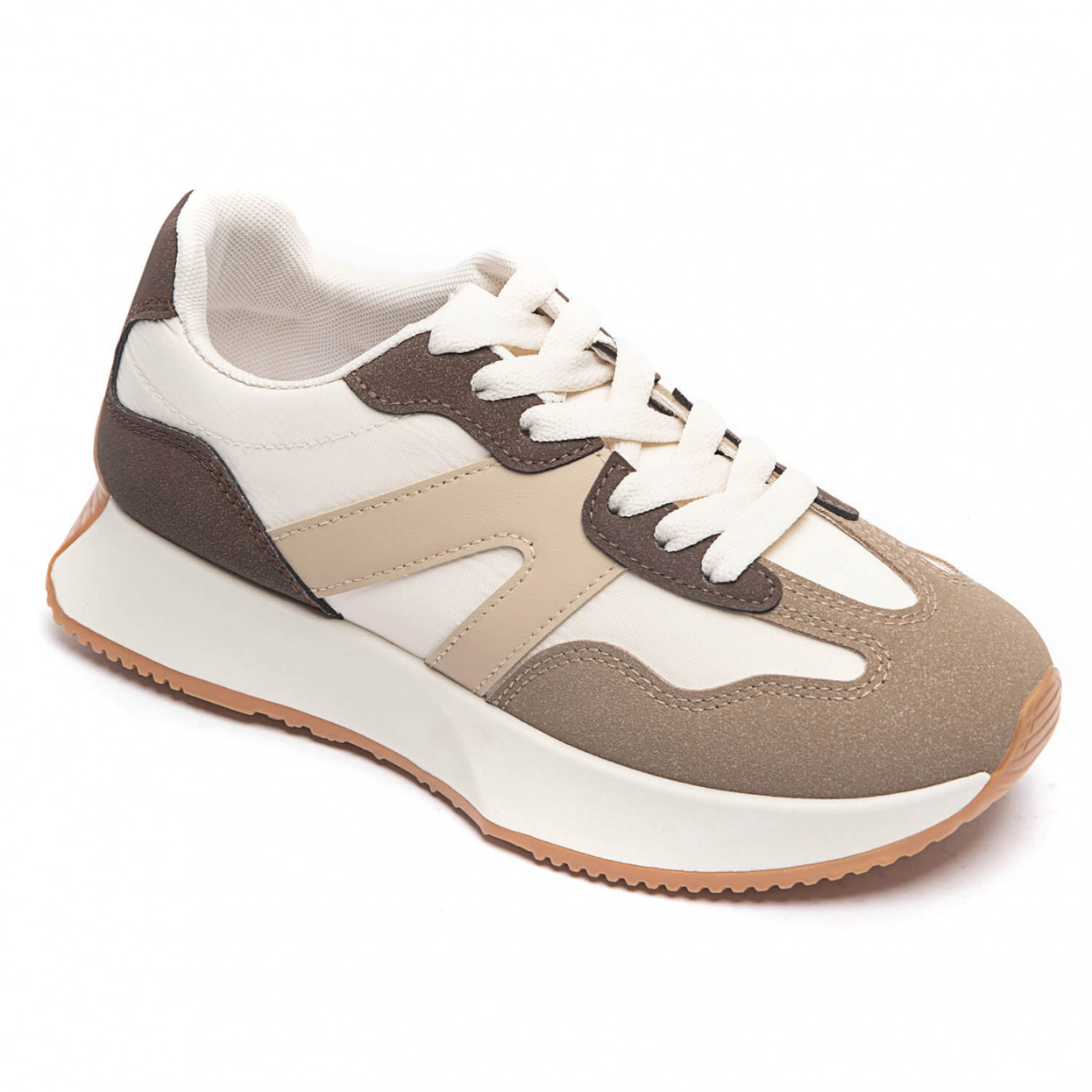 Sneakers - beige/bruin