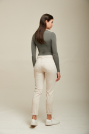 Mom broek TOXIK - beige