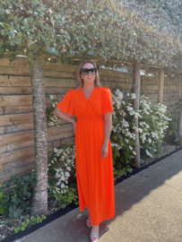 Lang kleedje - fel oranje
