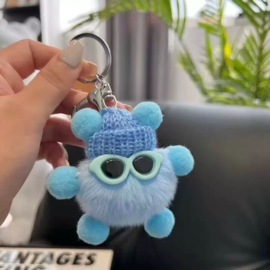 Sleutelhanger teddy - blauw